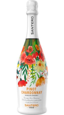画像1: ピノ シャルドネ フラワーボトル NV サンテロ (イタリア：白泡)